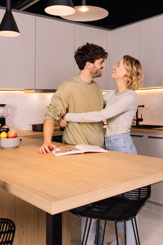 Küche Amica Manhattan Grau Detailaufnahme